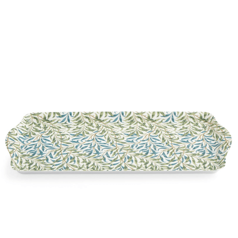 Morris & Co Willow Bough Sandwich Tray, 38.5 x 16.5cm, Sage Green