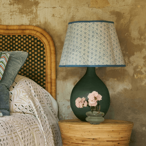 Image showing the Finestra Scalloped Shade, D25.5cm, Blue product.