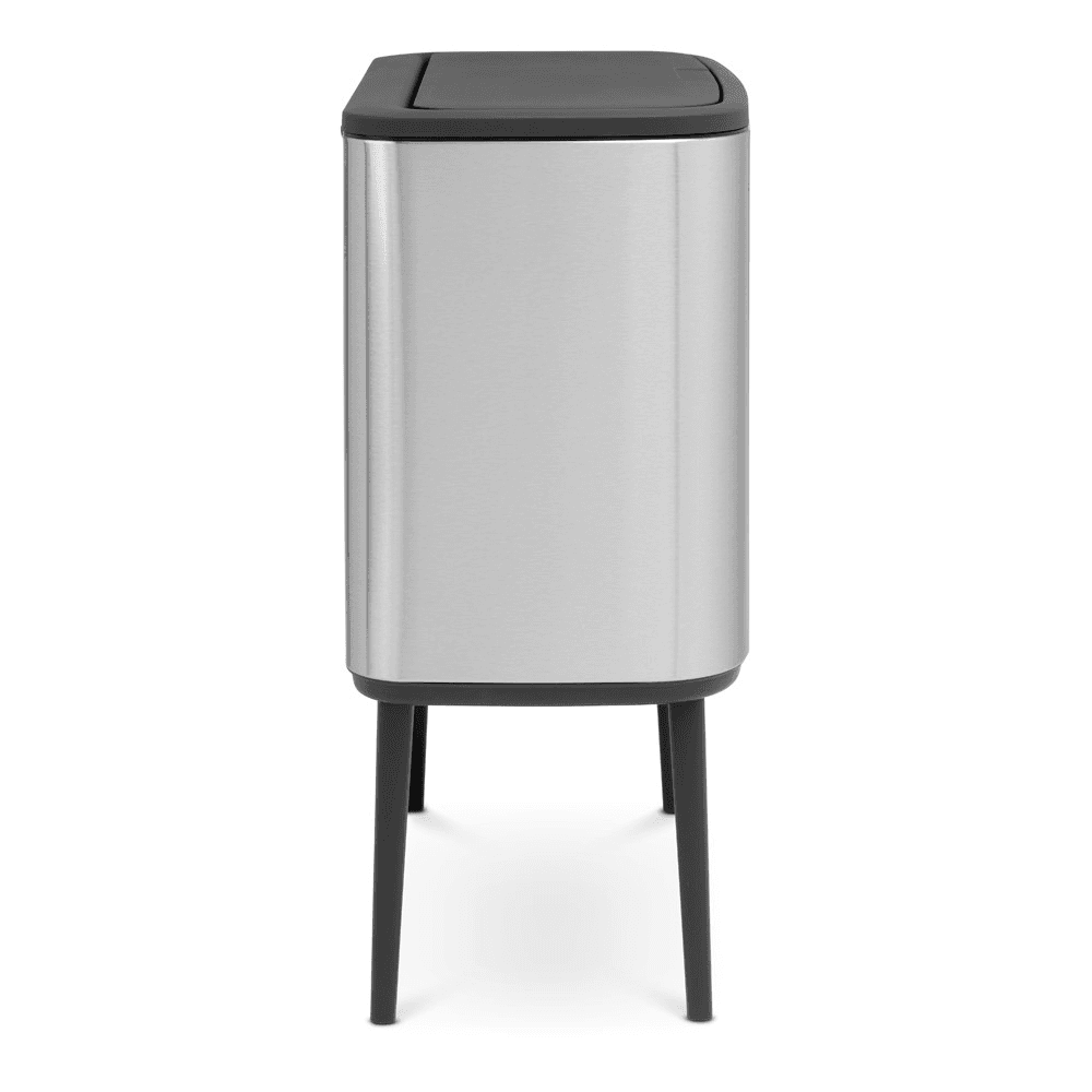 Bo Recycling Bin with 2 Inner Buckets, 34L Matt Steel Fingerprint Proof