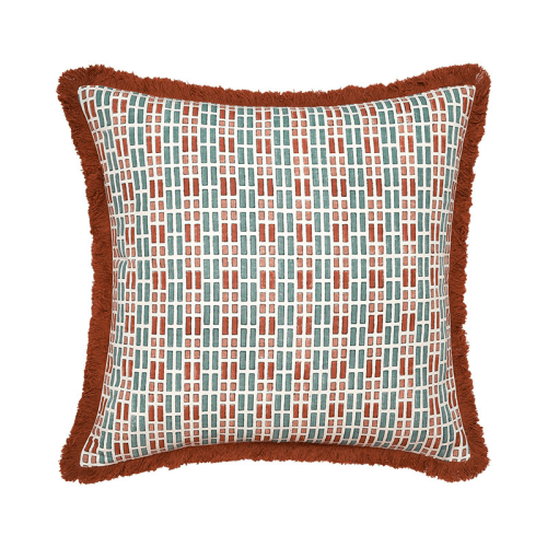 Image showing the Ladrillo Cushion, 50 x 50cm, Red & Blue product.