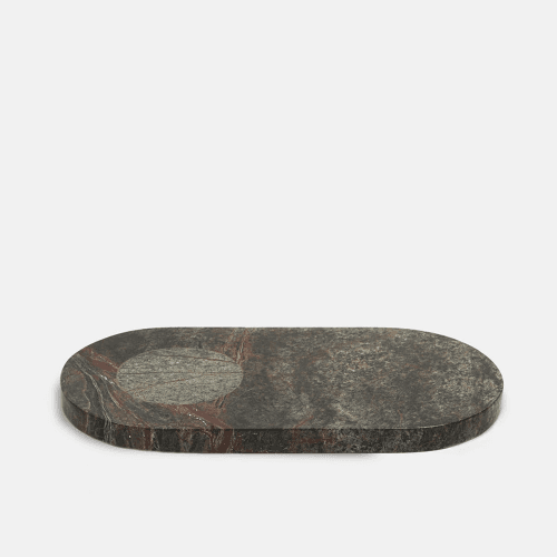 Image showing the Astell Large marble serving board, H19 x W35cm, Green product.