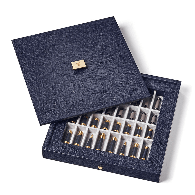 Luxe Chess Set, L30 x W30cm, NavyPebble