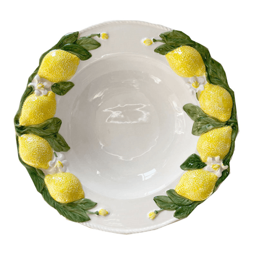 Image showing the Lemon Pasta Bowl, D28cm, White product.
