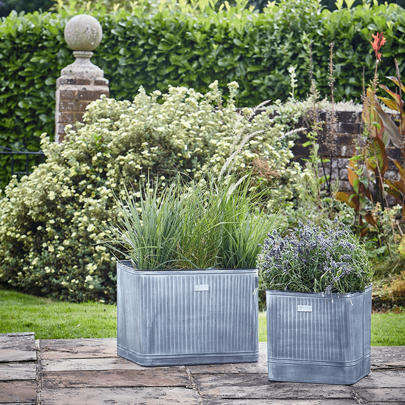 Hampton Planter, D80cm, Galvanised
