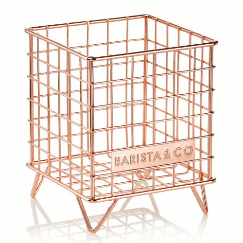 Image showing the Pod Coffee capsule storage, 18 x 14 x 14cm, Copper product.