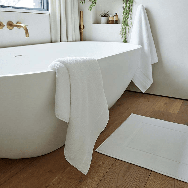 Organic Eco Twist Bath Sheet, White