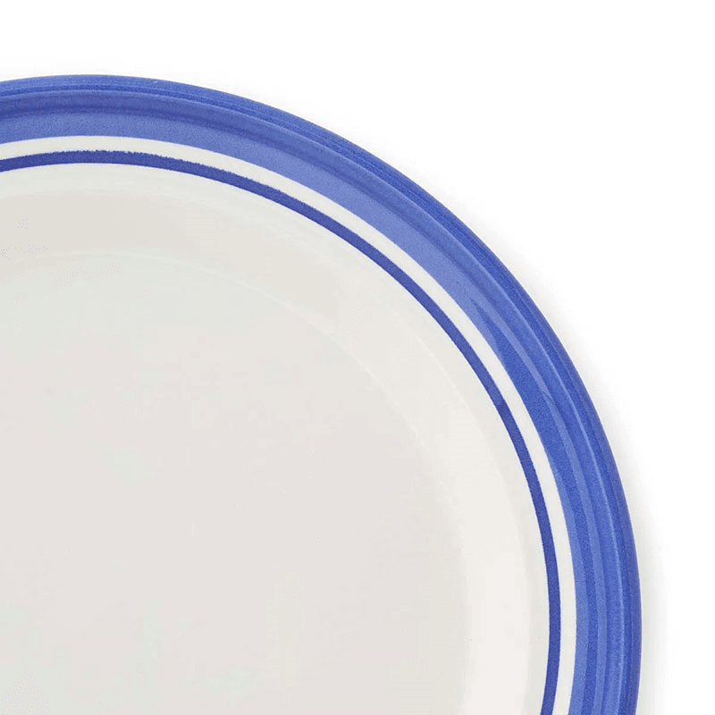 Potter's Stripe Set of 4 Bread Plates, D15cm, Blue