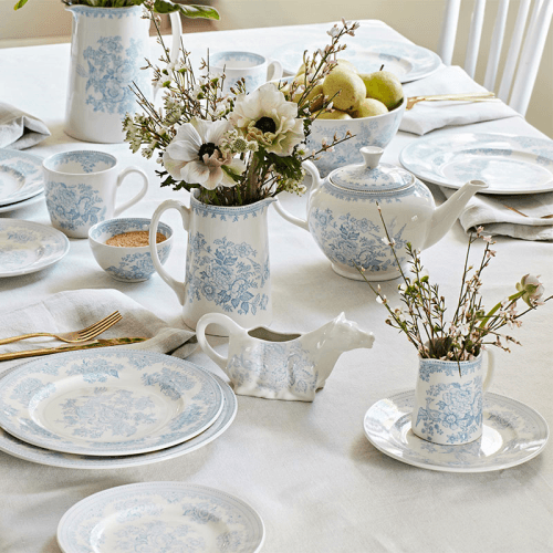 Image showing the Asiatic Pheasants Tankard Jug, 160ml, Blue product.