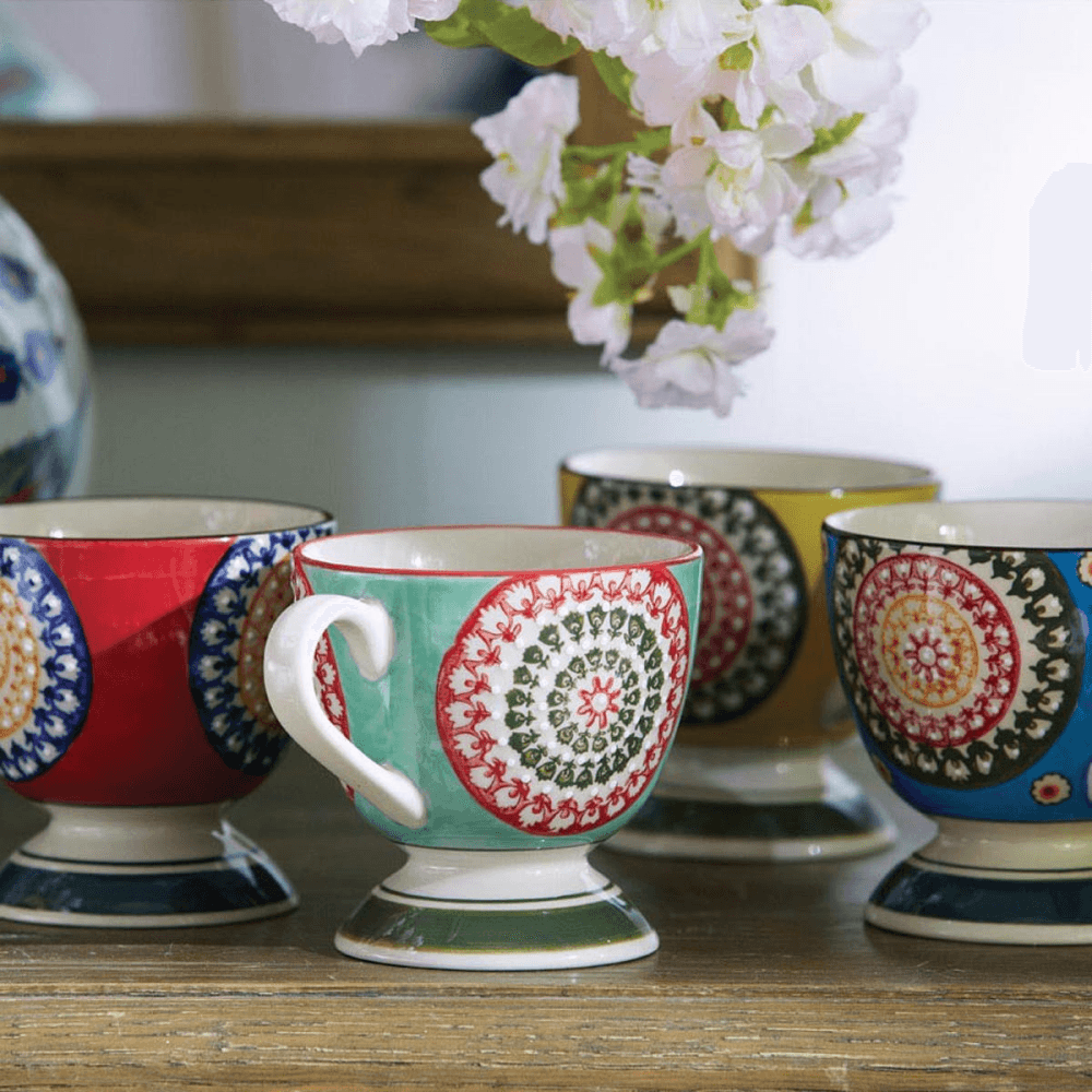 Florya Set of 4 mugs, H10cm