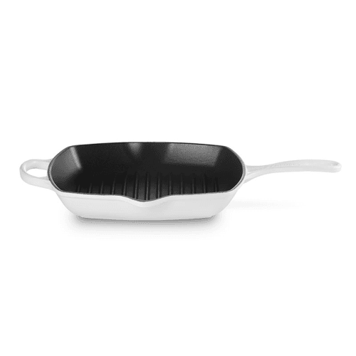 Image showing the Cast Iron Square Grillit, 26cm, White product.