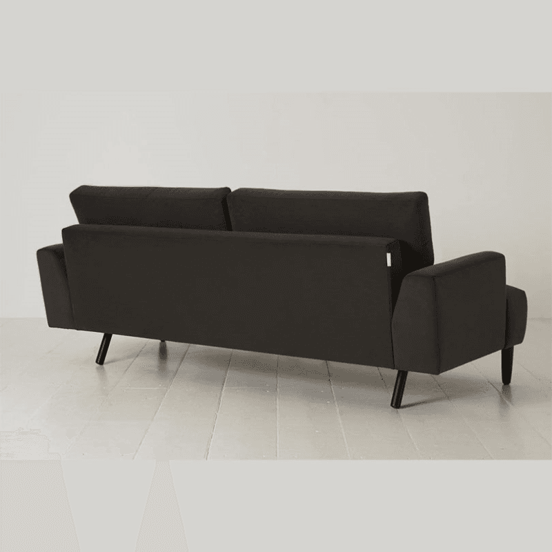 Model 05 3 Seater Velvet Sofa, Charcoal
