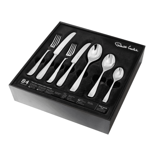Image showing the Warwick Bright 84 piece cutlery set, Stainless Steel product.