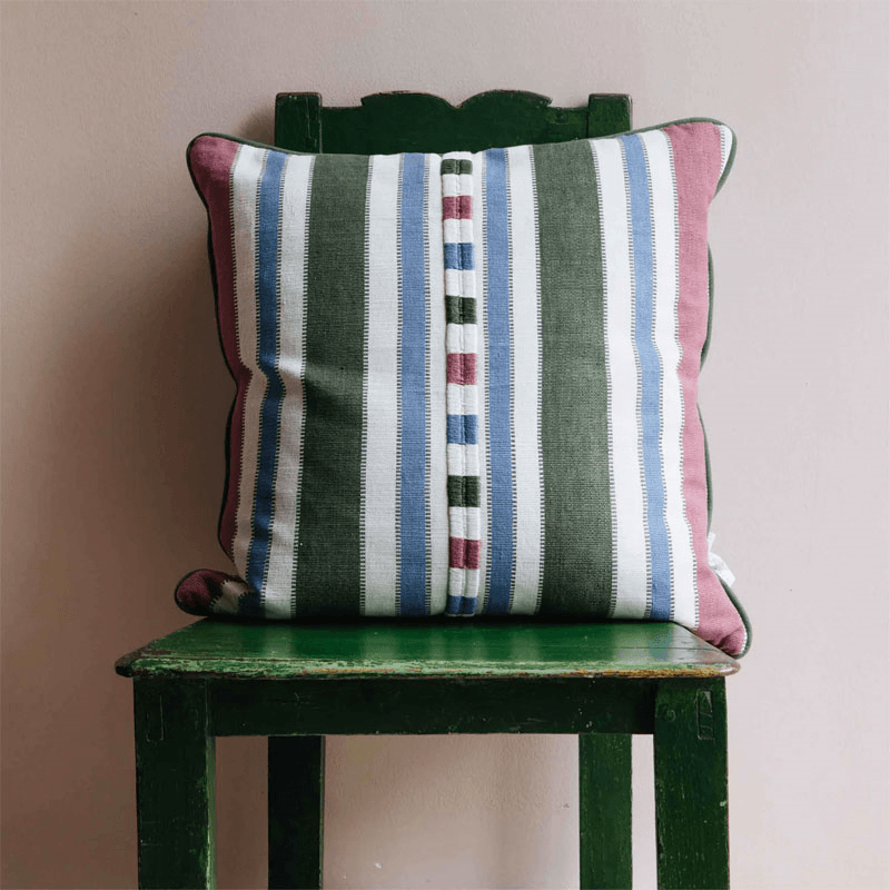Raya Cushion, 50 x 50cm, Pink Green