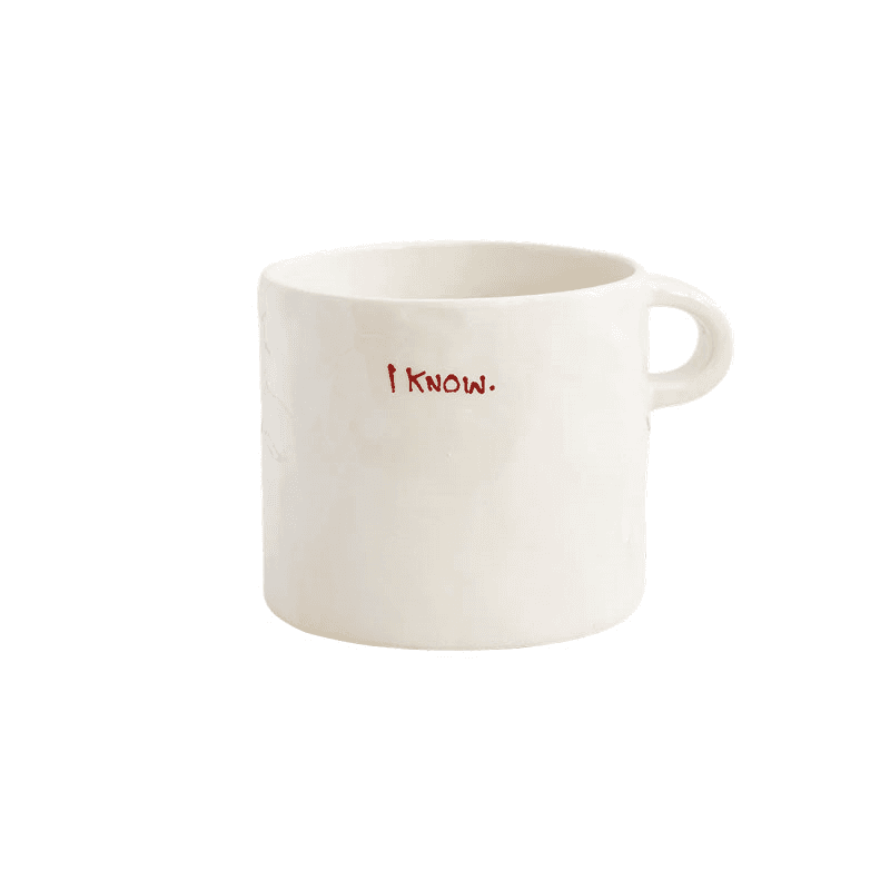 I Know Mug, 500ml, Red
