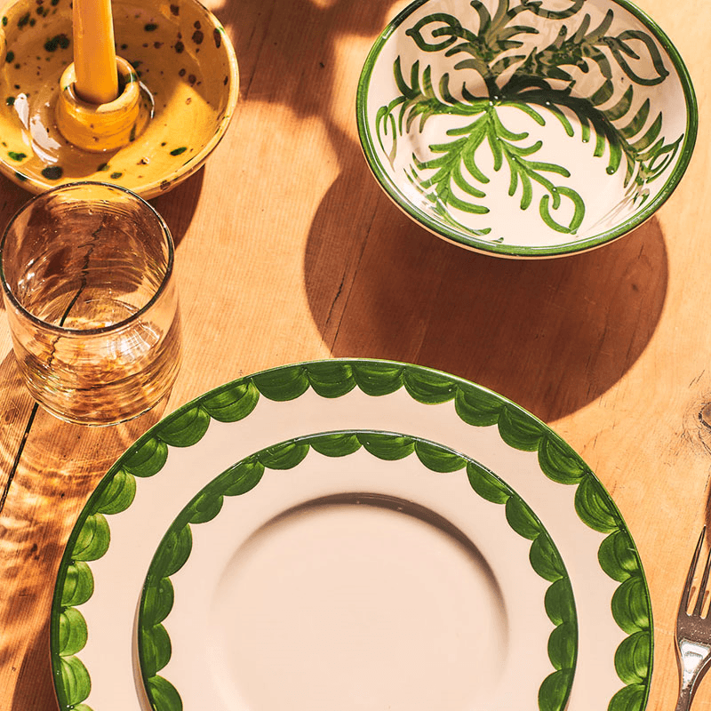 Vina Set of 2 Bowls, D16cm, Green