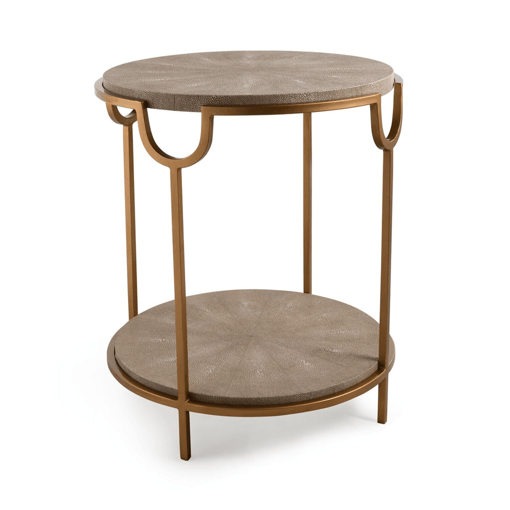 Katia Side table, H56 x D50cm, Cream