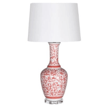 Table Lamp, Coral Pattern, With Shade, 76cm