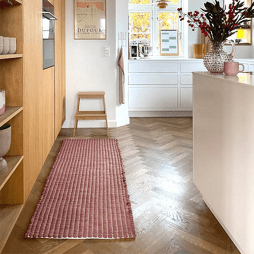 Image showing the Walnut Rug, H60 x W150cm, Rose product.