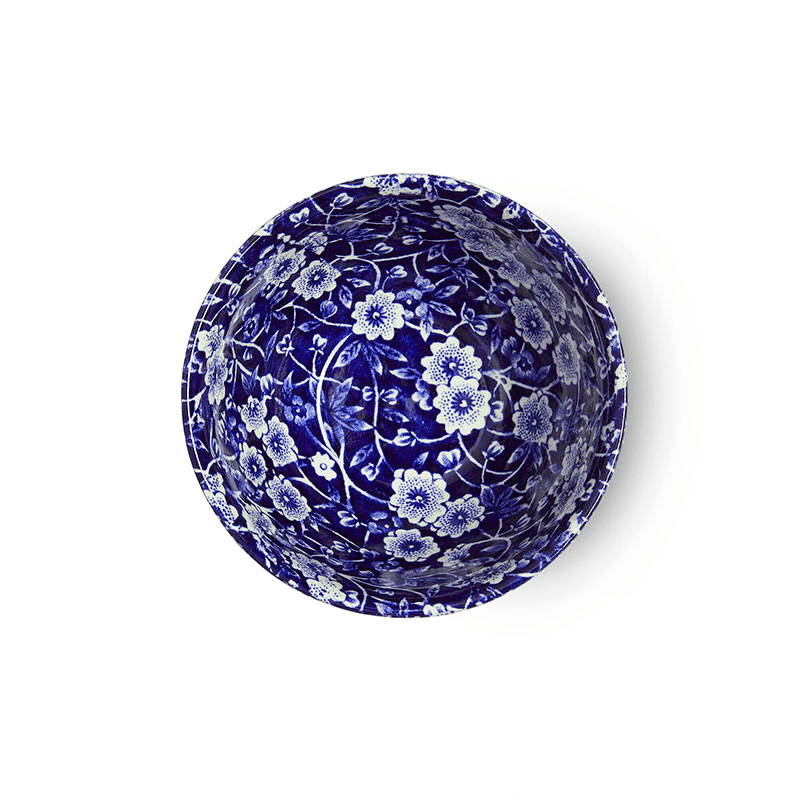 Calico Sugar Bowl, D9.5cm, Blue