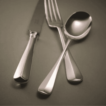 24 Piece Cutlery Set, Rattail, Silver Plated
