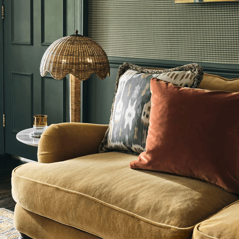Lila Table Lamp, H60cm, Brown