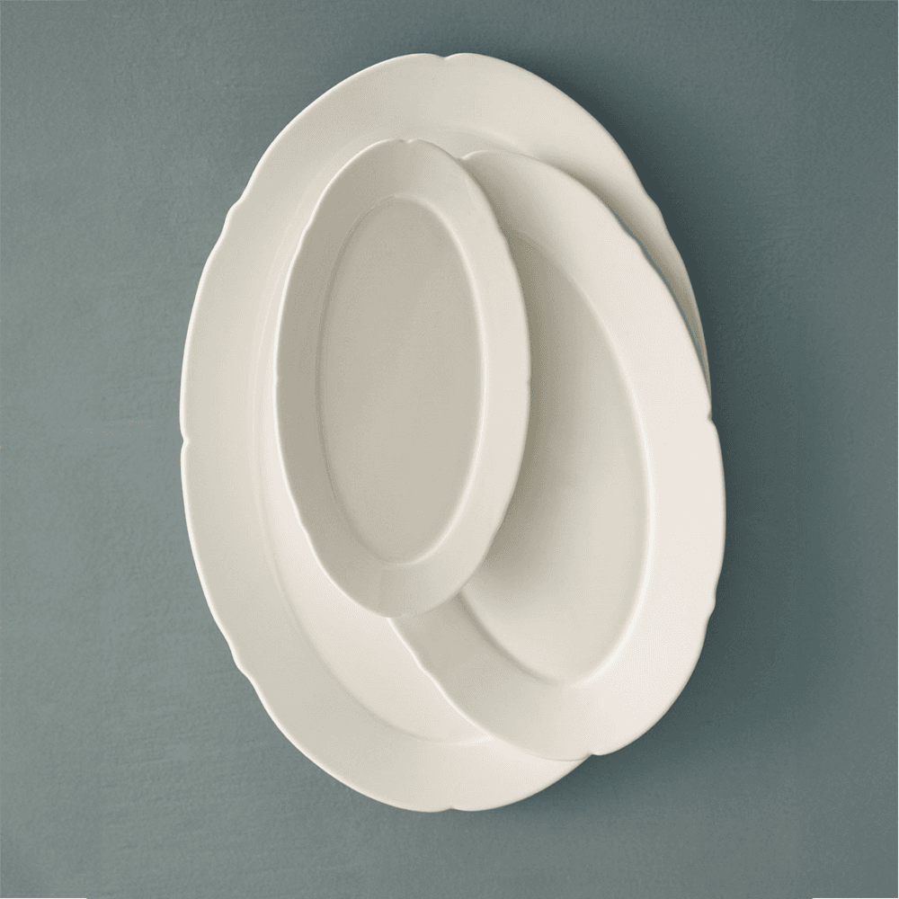 Silhouette by Sergio Herman Set of 4 Oval Plates