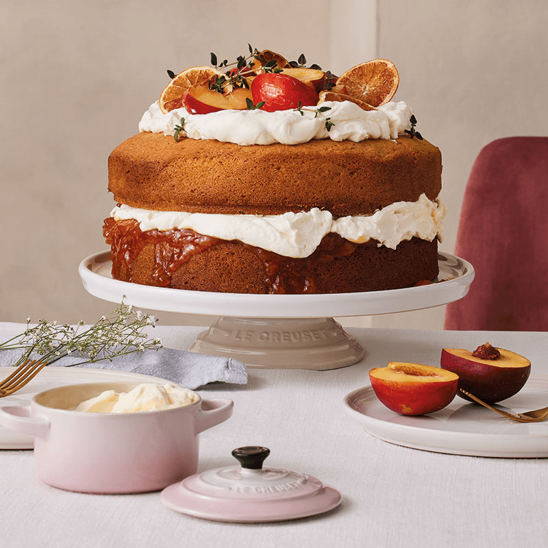 Footed Cake Stand, D30cm, Meringue