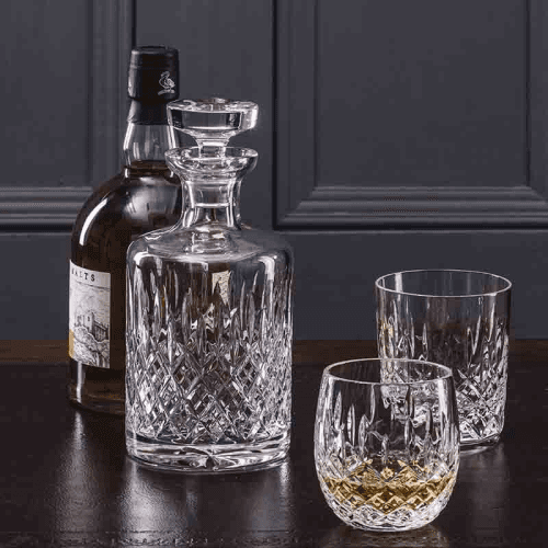 Image showing the London Single Malt Round Spirit Decanter, 500ml, Clear product.