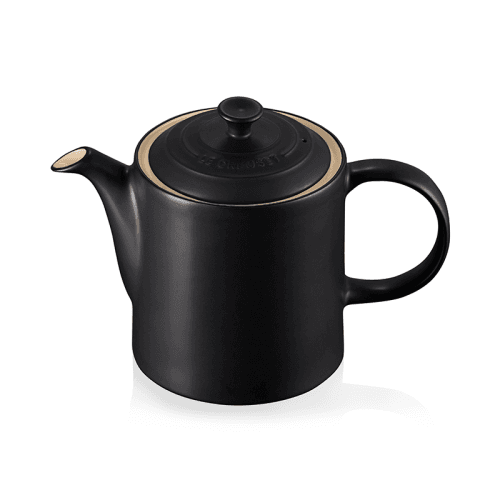 Image showing the Stoneware Grand teapot, 1.3 litre, Satin Black product.