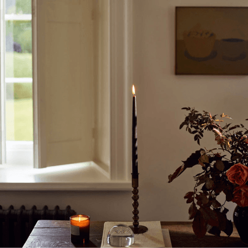 Image showing the Floella Candle Holder, H22cm, Olive product.
