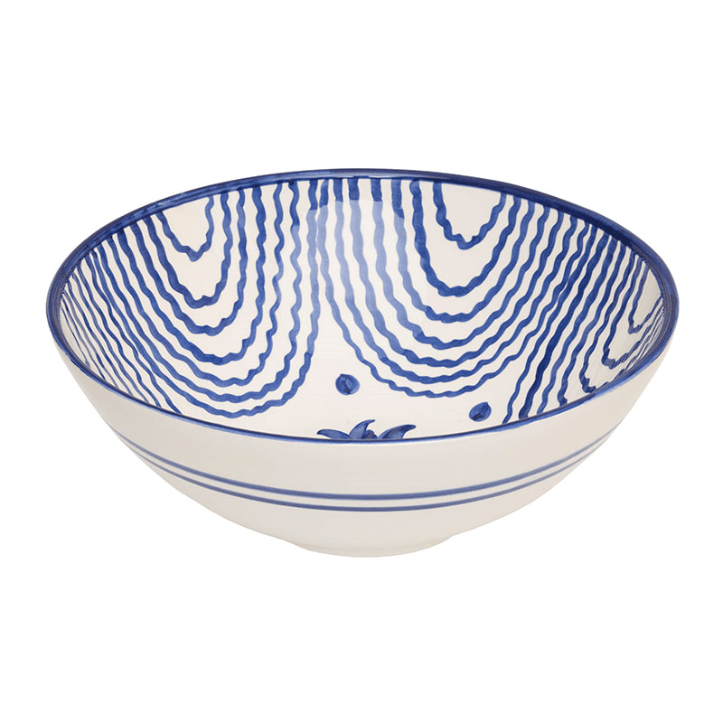 Flor Serving Bowl, D31cm, Blue