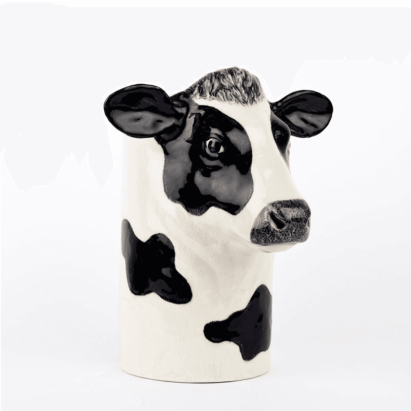 Friesian Cow Utensil Pot, H20cm, Black/White