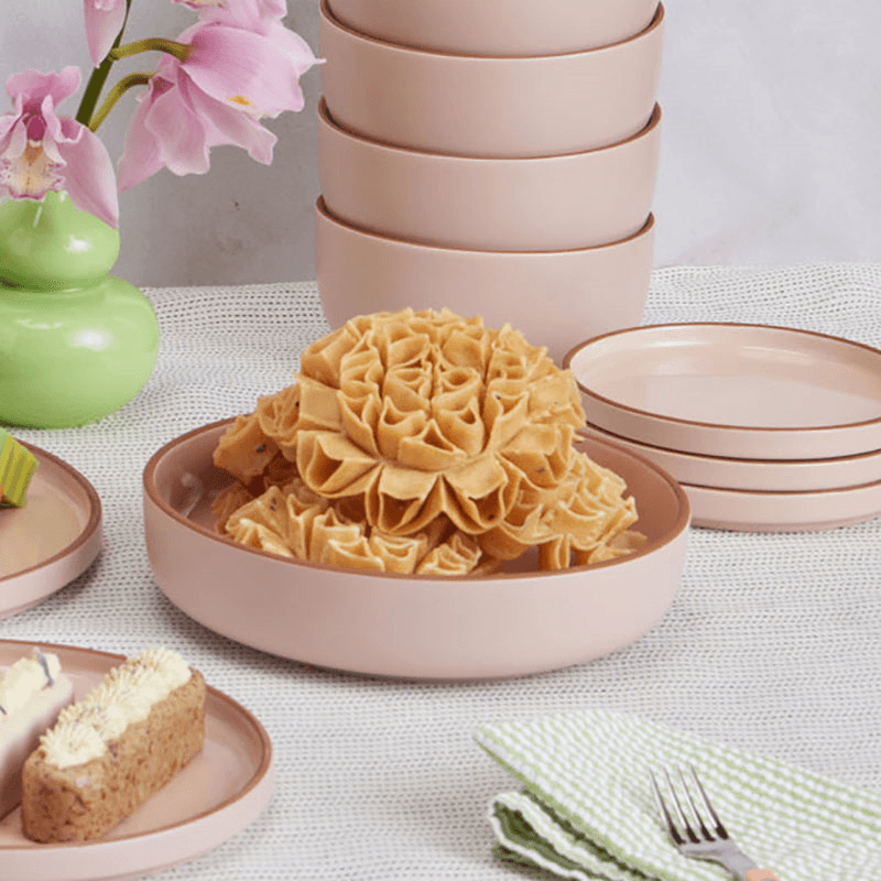 Set of 4 Dinner Bowls, 22cm, Spice