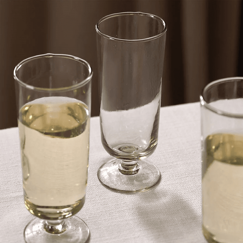 Kinsley Set of 4 Toasting Flutes, 200ml, Clear