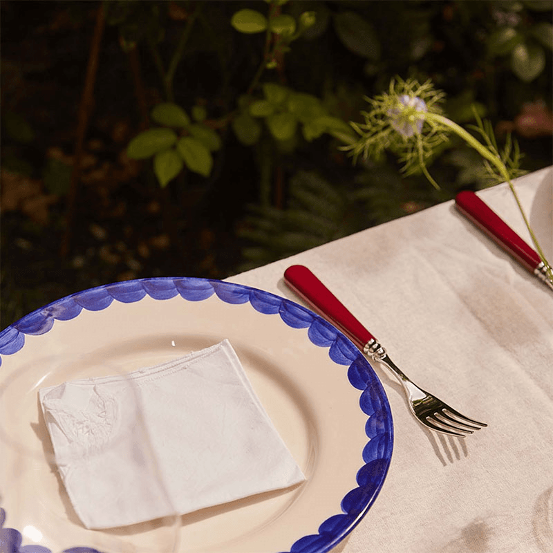 Knife and Fork Set, Burgundy