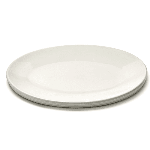 Image showing the Dune Oval Serving Dish, 46 x 34cm, Alabaster product.