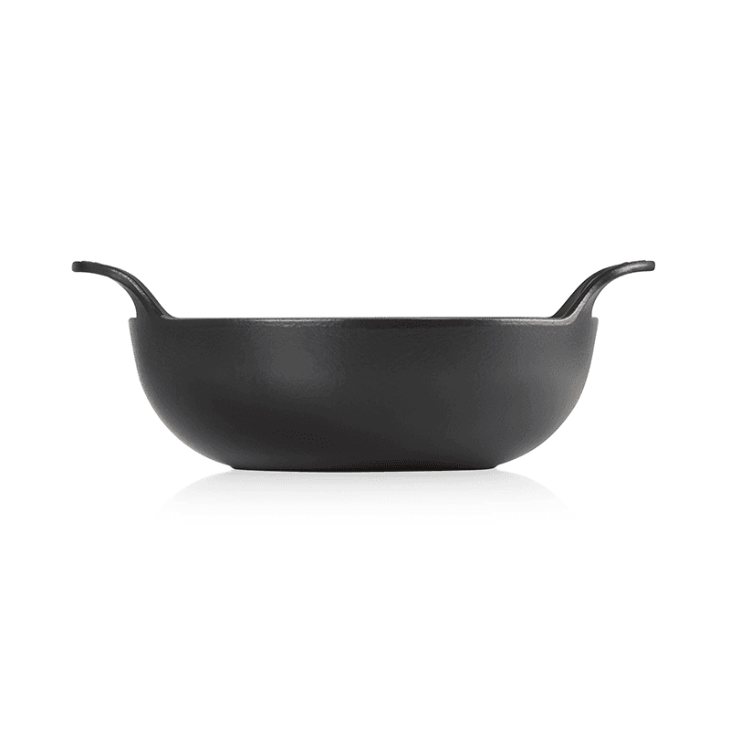 Signature Cast Iron Balti dish, 24cm, Satin Black