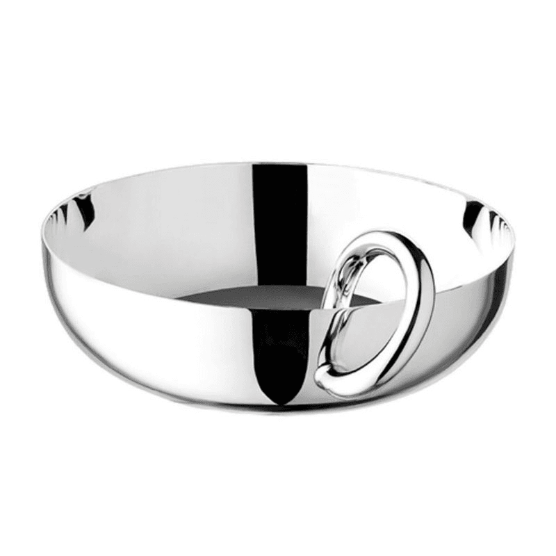 Vertigo Bowl with bangle, 12cm, Christofle Silver