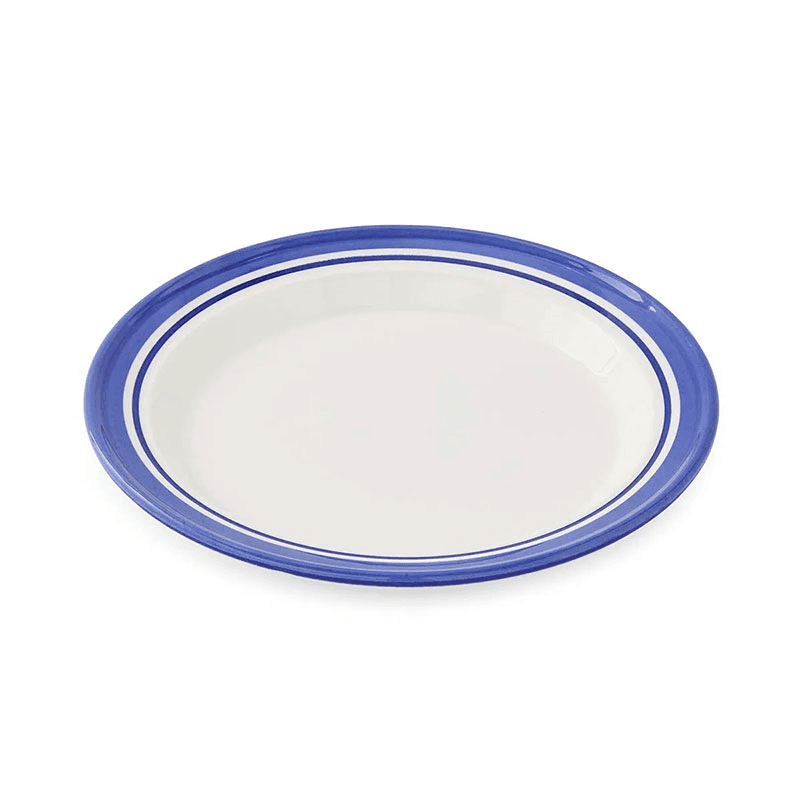 Potter's Stripe Set of 4 Bread Plates, D15cm, Blue