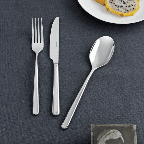 Image showing the Linear 36 Piece Cutlery Set, Stainless Steel product.
