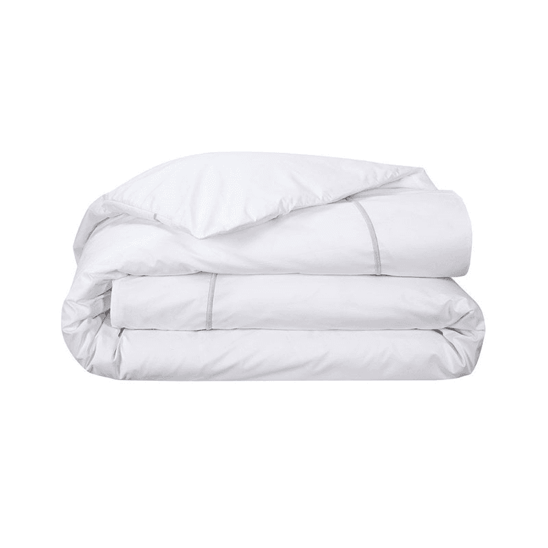 Athena - 500 Thread Count Cotton Percale King duvet cover, 240 x 220cm, Silver