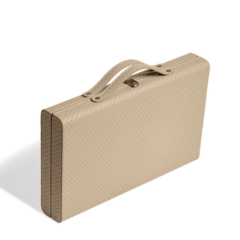 Bennet Leather Backgammon Set, Taupe
