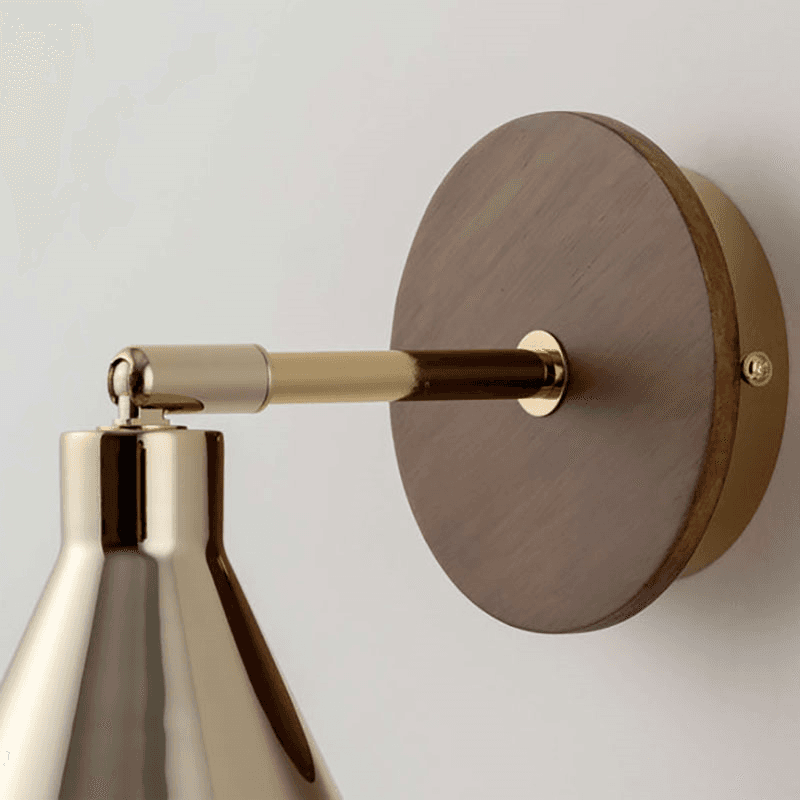 Cone Wall Light, H13.5cm, Brass