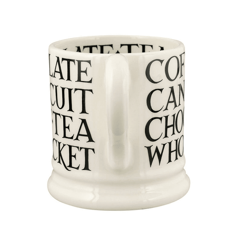 Black Toast Mug, 300ml, Cream