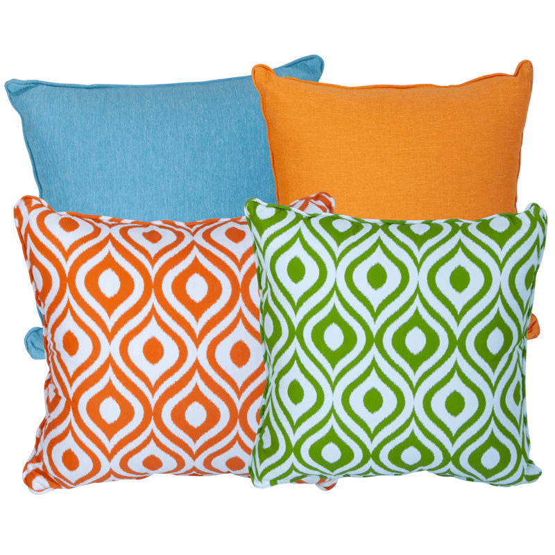Scatter Cushion, 45 x 45cm, Orange Pattern