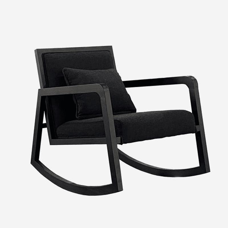 Andrew Martin Rocking Chair, Black