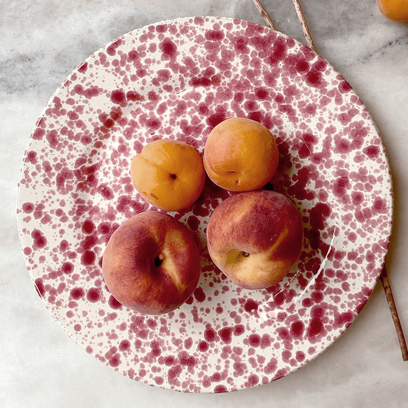 Splatter Dinner Plate, D24cm, Cranberry