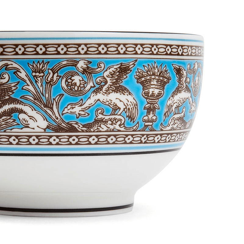 Florentine Rice Bowl, D10.5cm, Turquoise