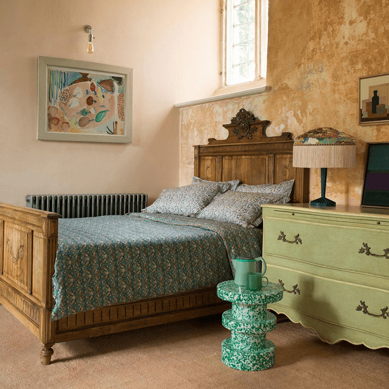 Strawberry Thief Duvet Set, Double, Green