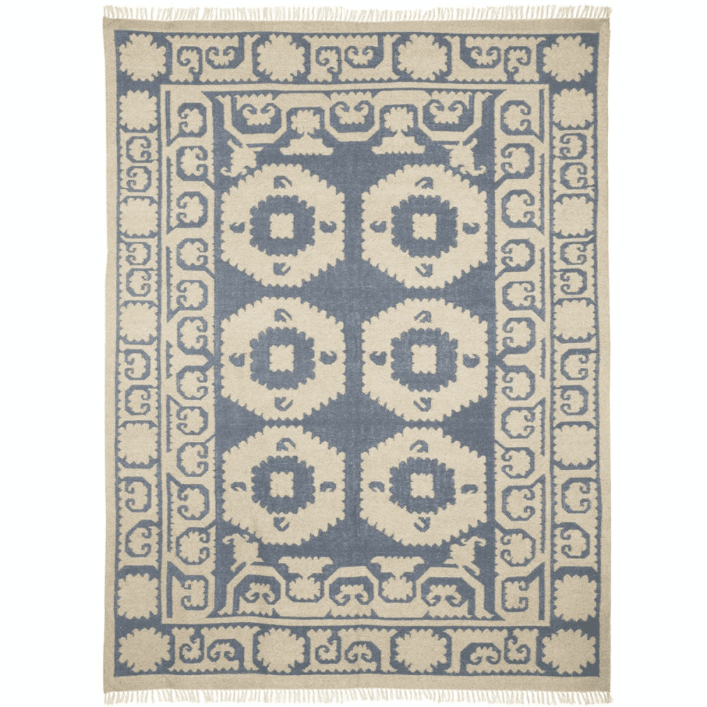 Chelak Rug, 300 x 240cm, Indigo 100% Wool